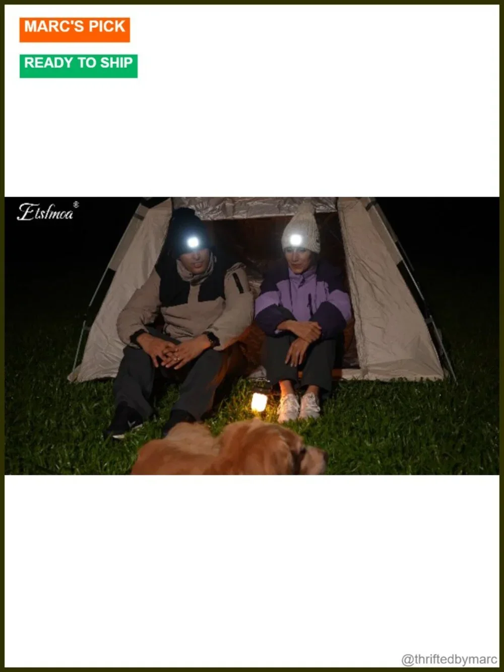 USB Rechargeable LED Lighted Beanie - Unisex Winter Hat with Adjustable